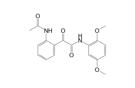 2-(o-acetamidophenyl)-2',5'-dimethoxyglyoxylanilide
