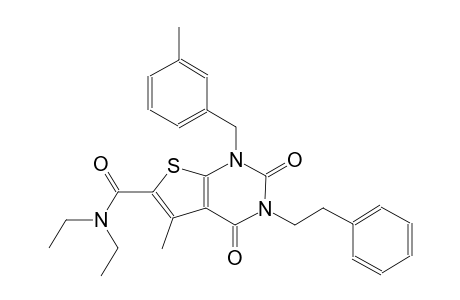 thieno[2,3-d]pyrimidine-6-carboxamide, N,N-diethyl-1,2,3,4-tetrahydro-5-methyl-1-[(3-methylphenyl)methyl]-2,4-dioxo-3-(2-phenylethyl)-