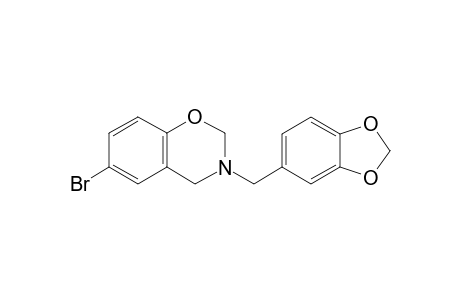 3-(1,3-Benzodioxol-5-ylmethyl)-6-bromo-3,4-dihydro-2H-1,3-benzoxazine