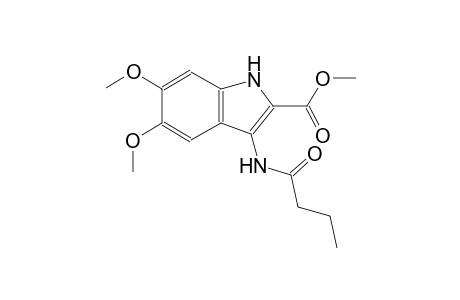 methyl 3-(butyrylamino)-5,6-dimethoxy-1H-indole-2-carboxylate