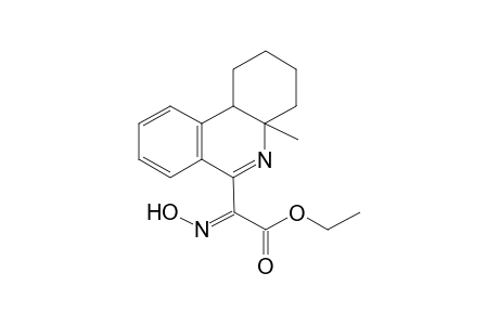 Hydroxyimino-(4a-methyl-1,2,3,4,4a,10b-hexahydro-phenanthridin-6-yl)-acetic acid ethyl ester