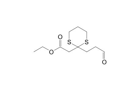 Ethyl [2-(3-oxo-propyl)-1,3-dithian-2-yl]-acetate
