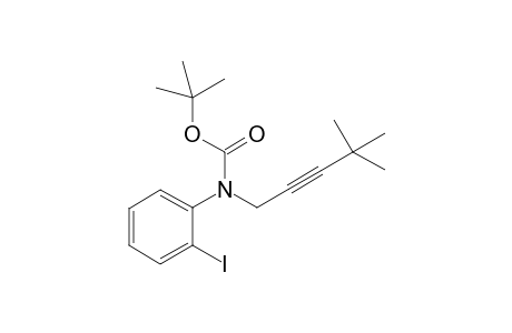 tert-Butyl N-(4,4-Dimethylpent-2-ynyl)-N-(2-iodophenyl)-carbamate