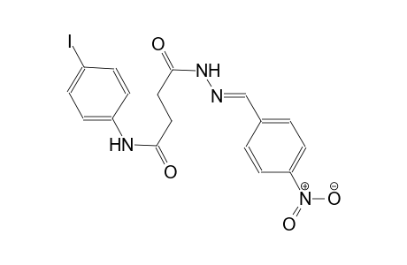 butanoic acid, 4-[(4-iodophenyl)amino]-4-oxo-, 2-[(E)-(4-nitrophenyl)methylidene]hydrazide
