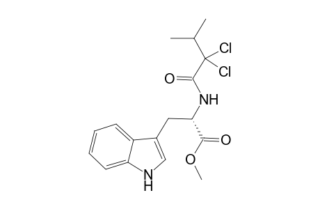 N-(2,2-Dichloro-3-methylbutanoyl)tryptophan methyl ester