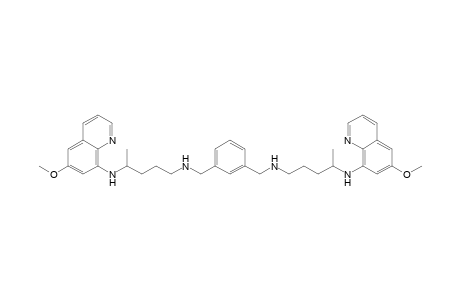 (6-methoxy-8-quinolyl)-[4-[[3-[[4-[(6-methoxy-8-quinolyl)amino]pentylamino]methyl]benzyl]amino]-1-methyl-butyl]amine