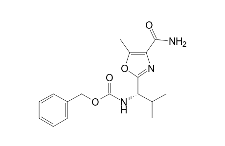 (S)-2-[1-(Benzyloxycarbonylamino)-2-methylpropyl]-5-methyloxazole-4-carboxamide