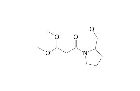 3,3-dimethoxy-1-(2-methylolpyrrolidin-1-yl)propan-1-one