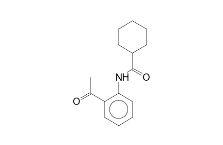 Cyclohexanecarboxamide, N-(2'-acetylphenyl)-