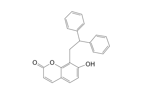 2H-1-Benzopyran-2-one, 8-(2,2-diphenylethyl)-7-hydroxy-