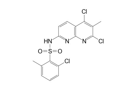 Benzenesulfonamide, 2-chloro-N-(5,7-dichloro-6-methyl-1,8-naphthyridin-2-yl)-6-methyl-
