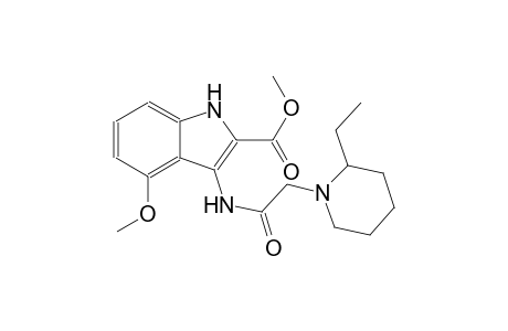 methyl 3-{[(2-ethyl-1-piperidinyl)acetyl]amino}-4-methoxy-1H-indole-2-carboxylate
