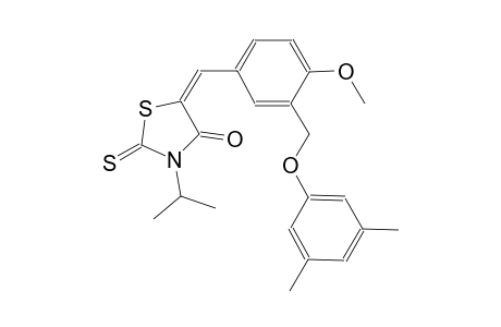 (5E)-5-{3-[(3,5-dimethylphenoxy)methyl]-4-methoxybenzylidene}-3-isopropyl-2-thioxo-1,3-thiazolidin-4-one