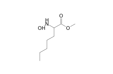 2-Hydroxyaminoheptanoic acid, methyl ester
