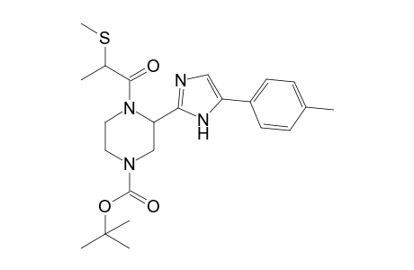 tert-butyl 4-(2-(methylthio)propanoyl)-3-(5-(p-tolyl)-1H-imidazol-2-yl)piperazine-1-carboxylate