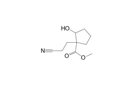 Cyclopentanecarboxylic acid, 1-(2-cyanoethyl)-2-hydroxy-, methyl ester