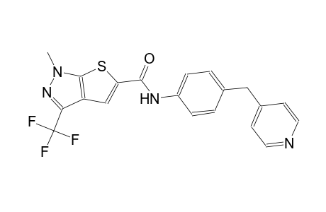 1H-thieno[2,3-c]pyrazole-5-carboxamide, 1-methyl-N-[4-(4-pyridinylmethyl)phenyl]-3-(trifluoromethyl)-