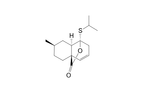 2H-1,4a-(Epoxymethano)naphthalen-9-one, 1,5,6,7,8,8a-hexahydro-7-methyl-1-[(1-methylethyl)thio]-, (1.alpha.,4a.beta.,7.beta.,8a.alpha.)-(.+-.)-