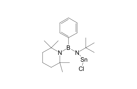 {(tert-Butyl)[chlorostannyl(II)]amino}(phenyl)(2,2,6,6-tetramethylpiperidino)borane