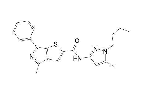 1H-thieno[2,3-c]pyrazole-5-carboxamide, N-(1-butyl-5-methyl-1H-pyrazol-3-yl)-3-methyl-1-phenyl-