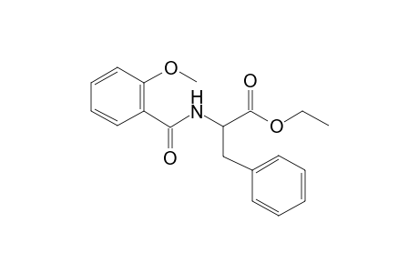 Propanoic acid, 2-(2-methoxybenzoylamino)-3-phenyl-, ethyl ester