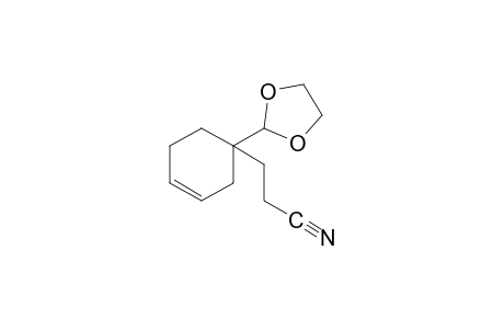 1-(1,3-dioxolan-2-yl)-3-cyclohexene-1-propionitrile