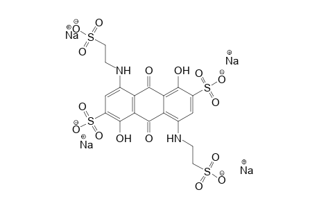 1,5-Bis[(2-sulfoethanyl)amino]-4,8-dihydroxy-9,10-dioxo-3,7-antracenedisulfonic acid, tetrasodium salt
