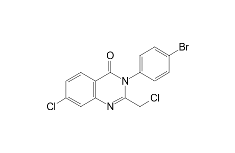 3-(p-bromophenyl)-7-chloro-2-(chloromethyl)-4(3H)-quinazolinone