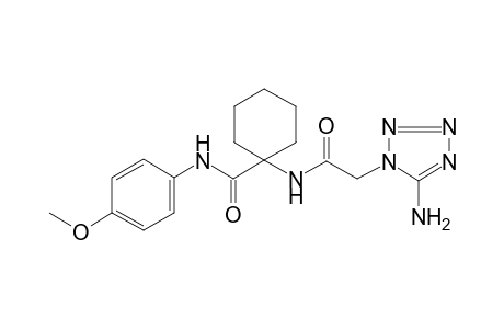 1-[2-(5-azanyl-1,2,3,4-tetrazol-1-yl)ethanoylamino]-N-(4-methoxyphenyl)cyclohexane-1-carboxamide