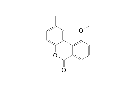 6H-Dibenzo[b,d]pyran-6-one, 10-methoxy-2-methyl-