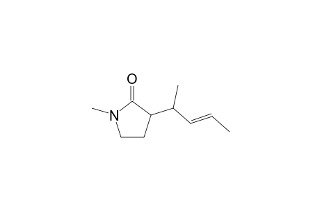 1-Methyl-3-(pent-3'-en-2'-yl)pyrrolidin-2-one