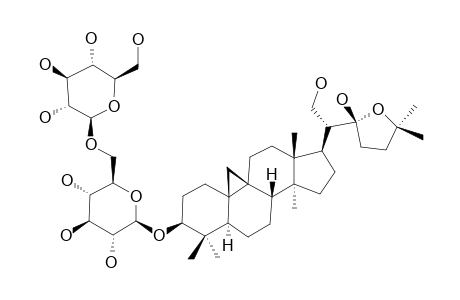 9,19-Cyclo-lanosta-22,25-epoxy-3.beta.,21,22(R)-triol-3.beta.-O-gentiobioside