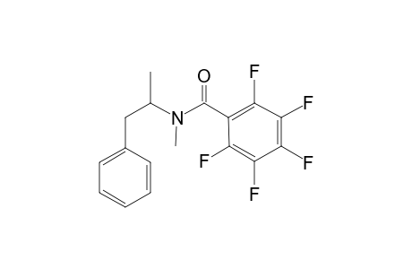 1,N-Dimethyl-2-phenylethylamine, pentafluorobenzoyl-