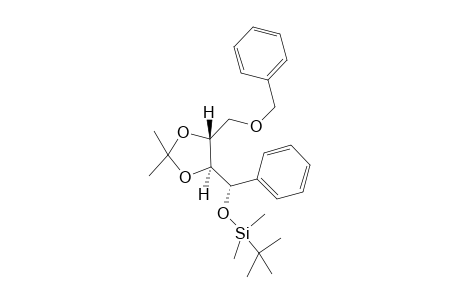 (4S)-4-tert-Butyldimethylsiloxy-4-phenyl-2S,3S-O-isopropylidenebutyl benzyl ether