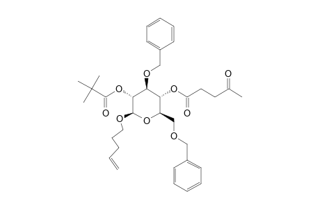 N-PENTENYL-3,6-DI-O-BENZYL-4-O-LEVULINYL-2-O-PIVALOYL-BETA-D-GLUCOPYRANOSIDE