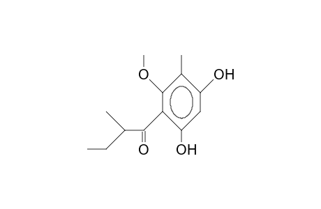 2',4'-Dihydroxy-2,5-dimethyl-6-methoxy-butyrophenone