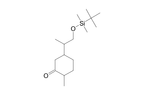 5-[1-[tert-butyl(dimethyl)silyl]oxypropan-2-yl]-2-methyl-1-cyclohexanone