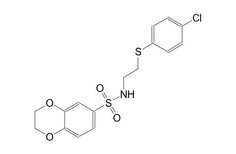 N-{2-[(4-chlorophenyl)sulfanyl]ethyl}-2,3-dihydro-1,4-benzodioxin-6-sulfonamide