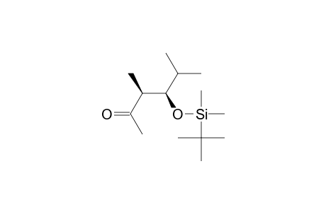 2-Hexanone, 4-[[(1,1-dimethylethyl)dimethylsilyl]oxy]-3,5-dimethyl-, [R-(R*,S*)]-