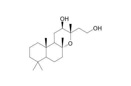 8a,13-epoxylabdane-12b,15-diol