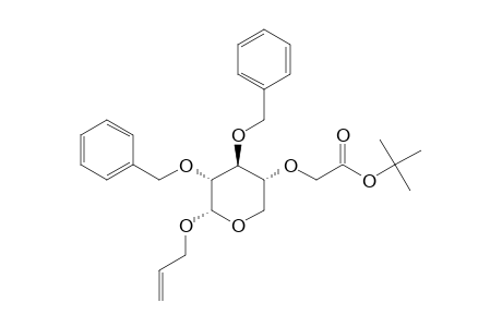 ALLYL-2,3-DI-O-BENZYL-4-O-(TERT.-BUTOXYCARBONYLMETHYL)-ALPHA-D-XYLOPYRANOSIDE