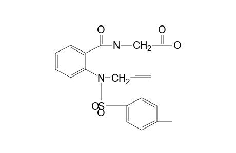 o-(N-allyl-p-toluenesulfonamido)hippuric acid