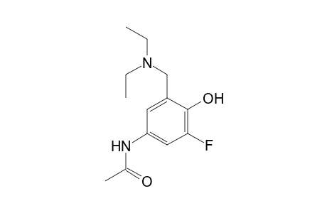 N-[3-(diethylaminomethyl)-5-fluoranyl-4-oxidanyl-phenyl]ethanamide