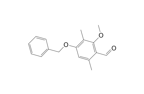 Benzaldehyde, 2-methoxy-3,6-dimethyl-4-(phenylmethoxy)-