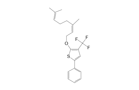 2-(3,7-DIMETHYLOCTA-2,6-DIENYLOXY)-5-PHENYL-3-(TRIFLUOROMETHYL)-THIOPHENE