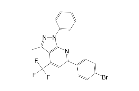 6-(4-bromophenyl)-3-methyl-1-phenyl-4-(trifluoromethyl)-1H-pyrazolo[3,4-b]pyridine