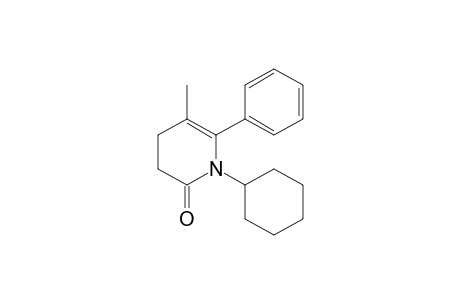 1-(Cyclohexyl)-3,4-dihydro-5-methyl-6-phenyl-2(1H)-pyridinone
