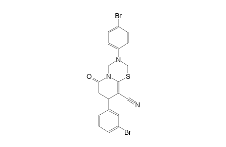 2H,6H-pyrido[2,1-b][1,3,5]thiadiazine-9-carbonitrile, 8-(3-bromophenyl)-3-(4-bromophenyl)-3,4,7,8-tetrahydro-6-oxo-