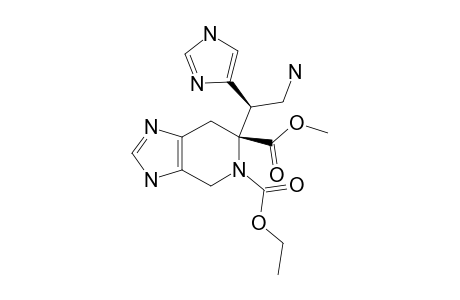 METHYL-(6R*,1'R*)-5-ETHYLOXYCARBONYL-6-[2'-AMINO-1'-(1''H-IMIDAZOL-4''-YL)-ETHYL]-4,5,6,7-TETRAHYDRO-3H-IMIDAZO-[4,5-C]-PYRIDIN-6-CARBOXYLATE