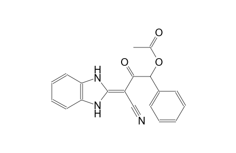 3-cyano-3-(1,3-dihydro-2H-benzimidazol-2-ylidene)-2-oxo-1-phenylpropyl acetate